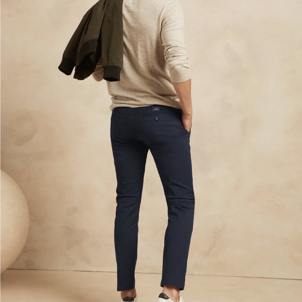 Banana Republic Men's Skinny Fulton Chinos in Black 34x30 - Picture 9 of 9